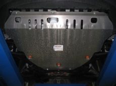 Защита алюминиевая Alfeco для картера и КПП Volvo S40 II 2006-2012